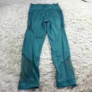 Lululemon Forget The Sweat Crop *21" Turquoise Sea